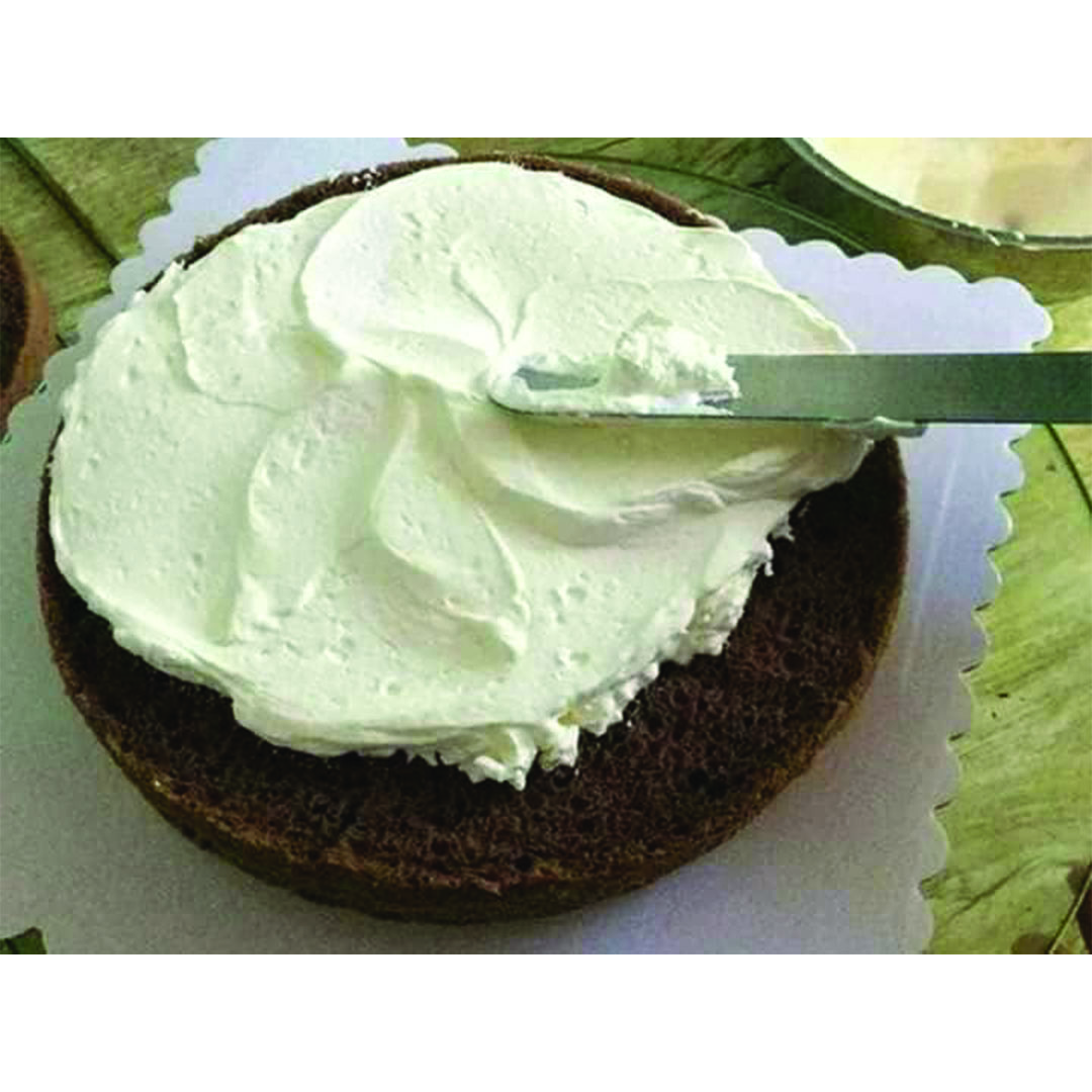 سكينة تقطيع وصنع الكيك من الأستانلس ستيل - متعدد الألوان