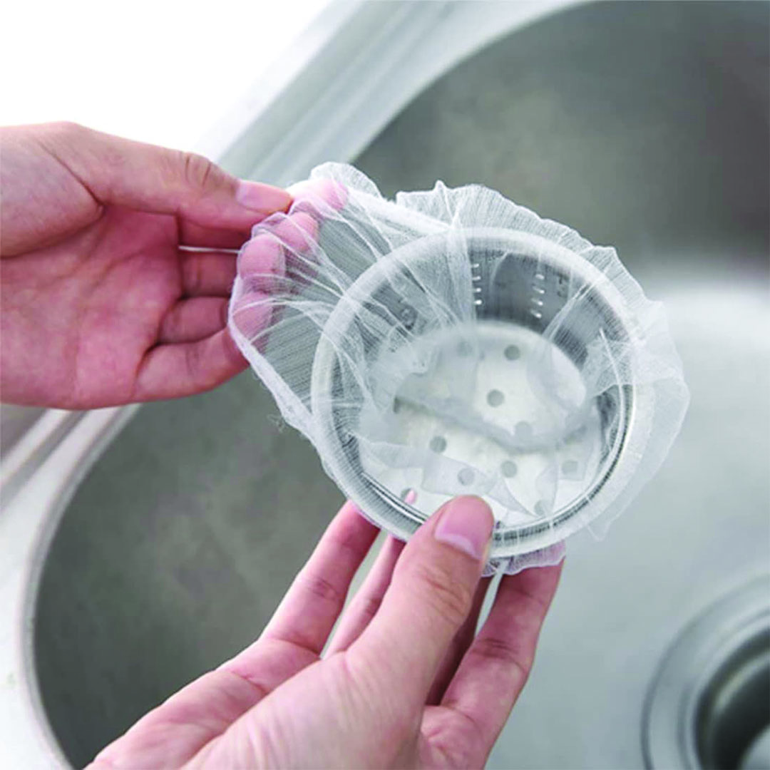 مصفاه الحوض الشبكيه - 100 قطع - أبيض