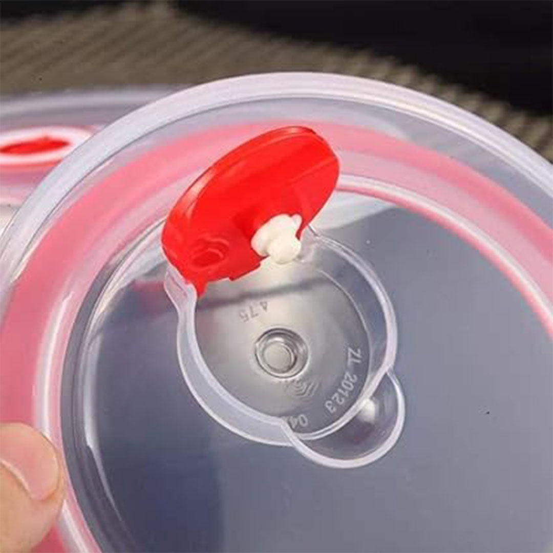 علب من الفولاذ مع غطاء بلاستيك - 3 قطع