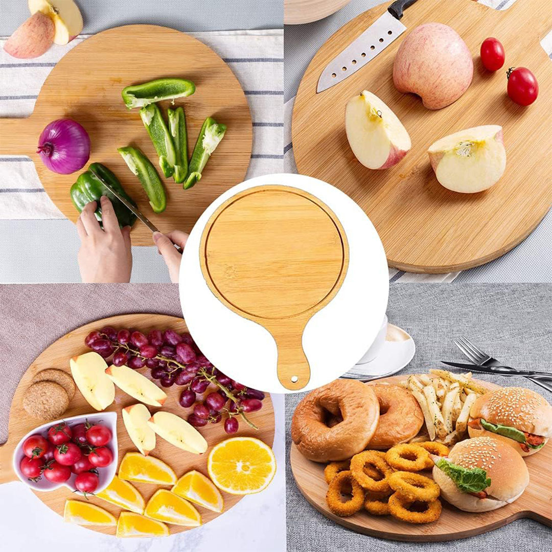 صينية تقديم بيتزا خشبية - خشبي