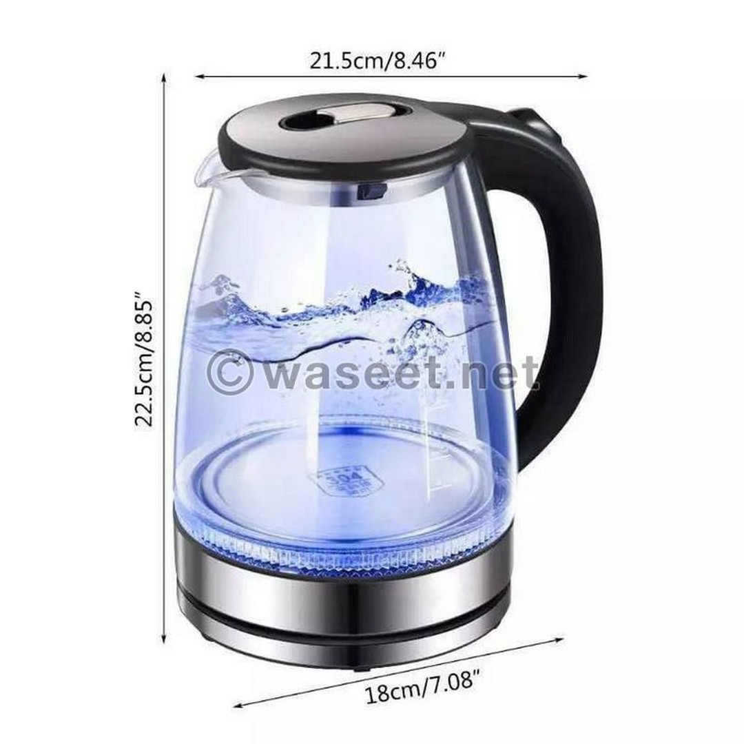 غلاية كهربائية بايركس - 2 لتر - شفافة