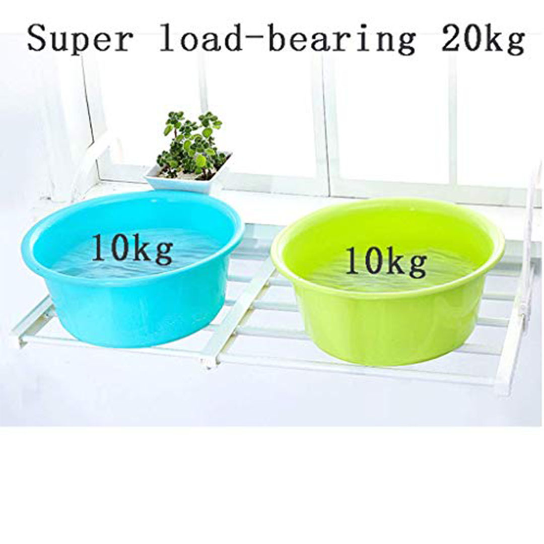 منشر غسيل قابل للتمدد والتثبيت على الحائط - وردي