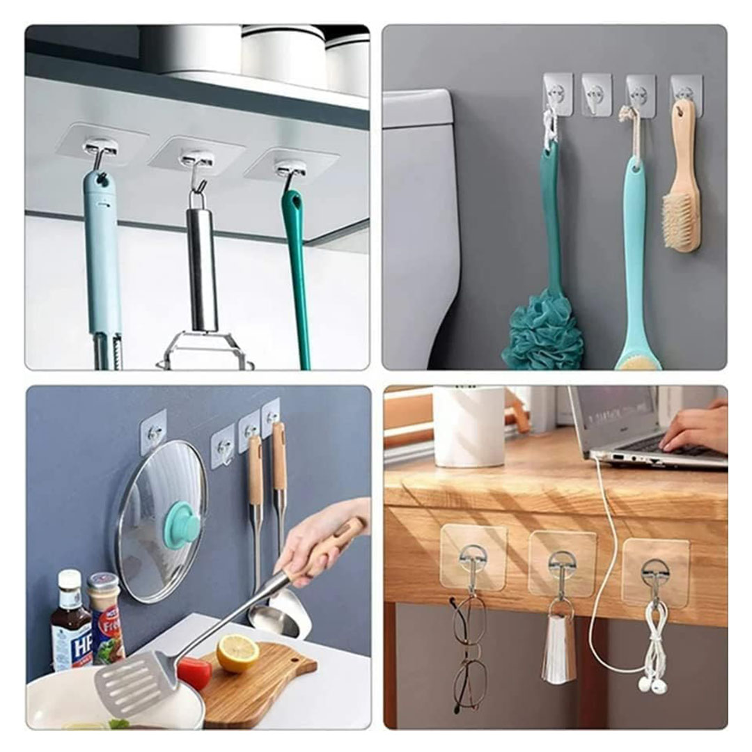 خطاف لاصق للحائط - 6 قطع