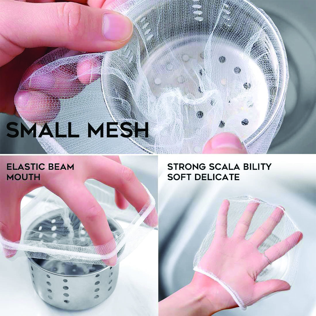 مصفاه الحوض الشبكيه - 100 قطع - أبيض