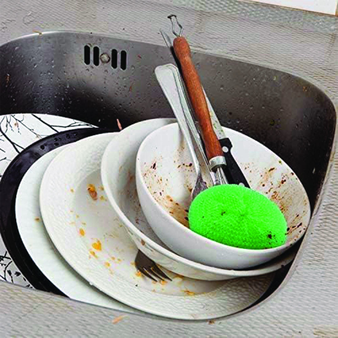 ليفة غسيل المواعين - 5 قطع - متعدد الألوان