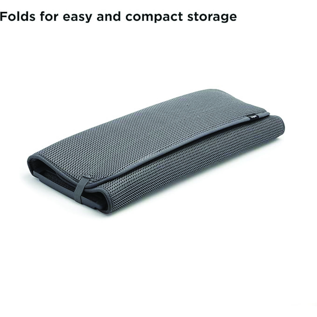 رف تجفيف الأطباق قابل للغسل في الغسالة - رمادي