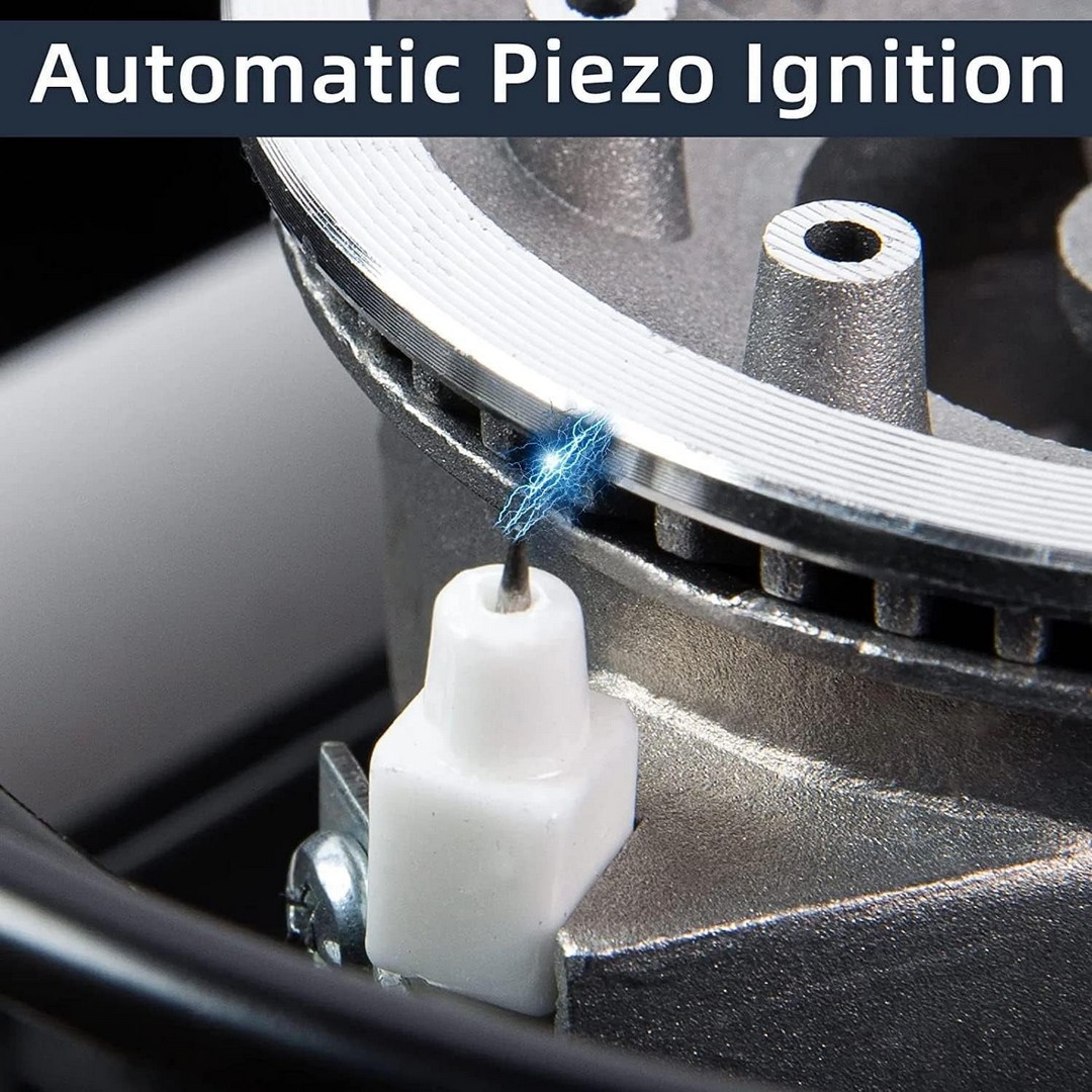 موقد تخييم غاز - أسود