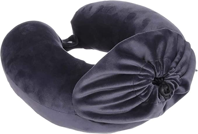 Foam Neck Travel Pillow - Dark Grey