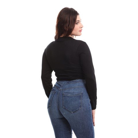 بدي كم طويل حريمي قطن/فسكوز