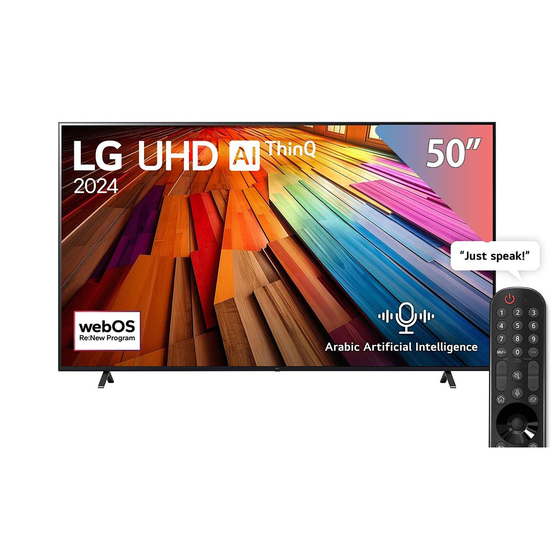 تلفزيون إل جي 50 بوصة 4K UHD سمارت - LED - أسود - 50UT80006LB