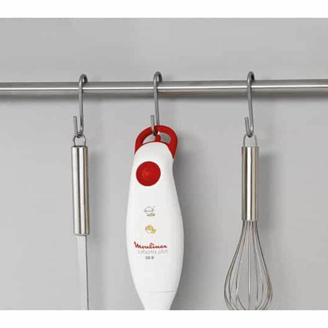 DD1011EG هاند بليندر مولينيكس - 350 وات - أبيض/أحمر