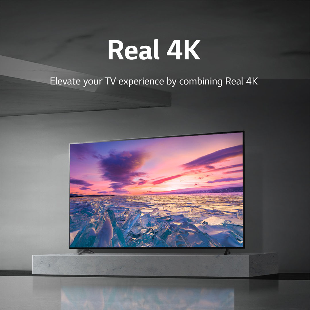 تلفزيون إل جي 43 بوصة 4K UHD سمارت - LED - أسود - 43UQ80006LD