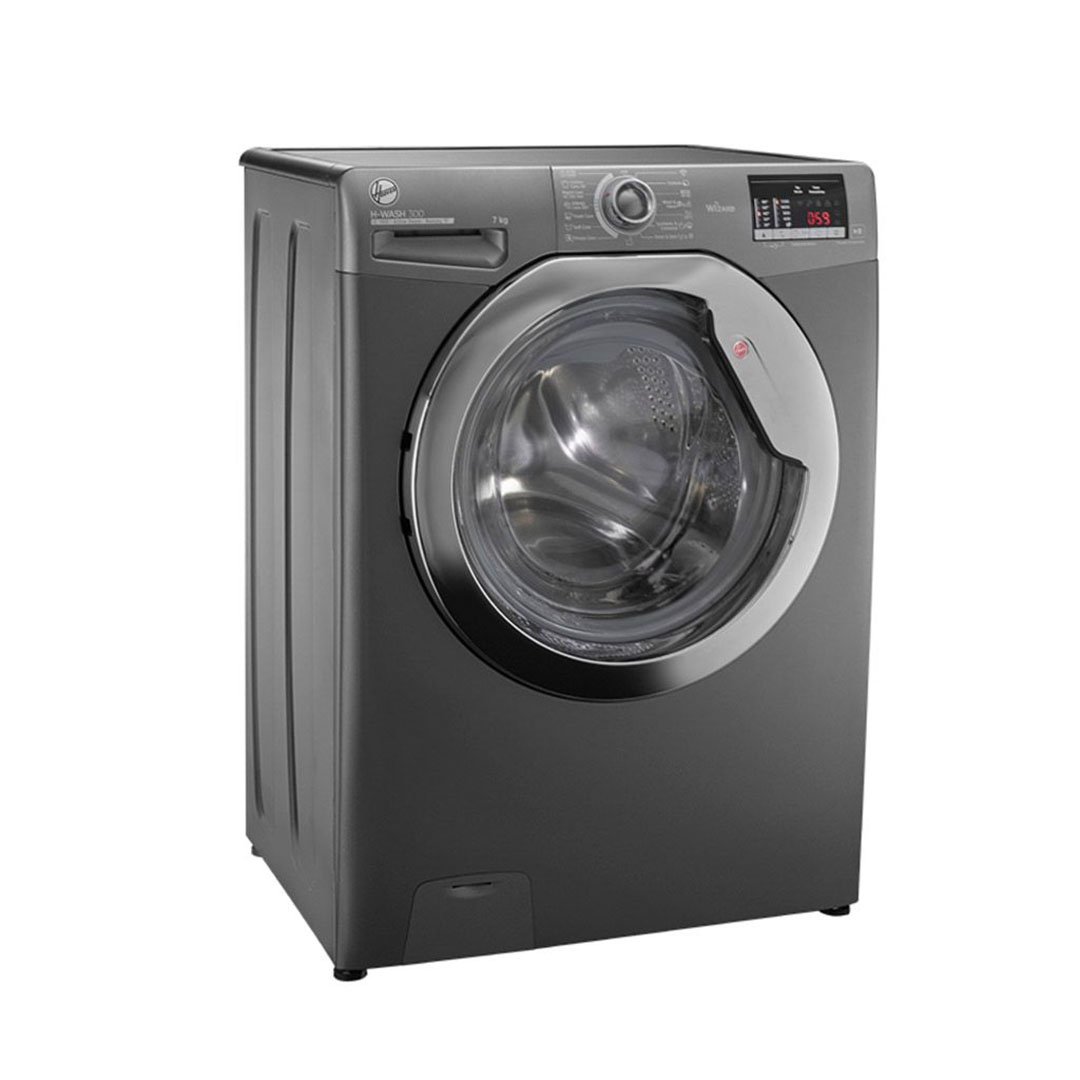 Hoover غسالة فول أوتوماتيك - تحميل أمامي - 7 كجم - رمادي - H3WS173DC3R-ELA