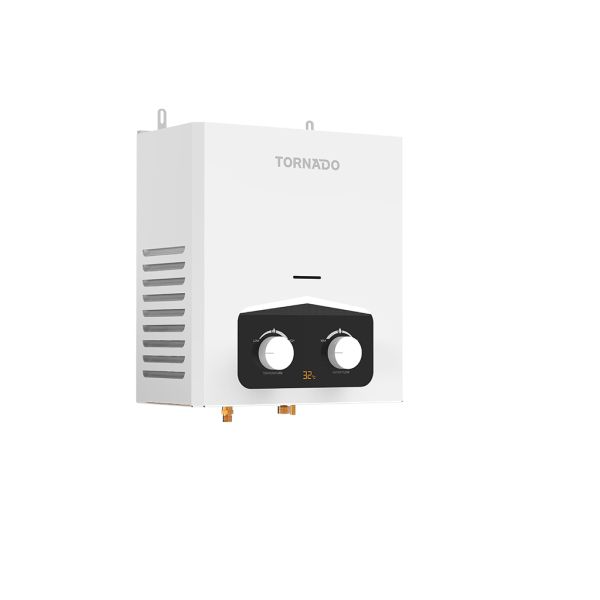 سخان مياة غاز تورنيدو - 6 لتر - أبيض - GH-MP6SN-W