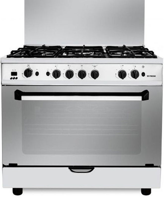 بوتجاز فريش بلازا ستانلس ستيل - 5 شعلة - فضي