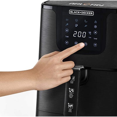 بلاك اند ديكر قلاية هوائية - 5.8 لتر - أسود - AF700