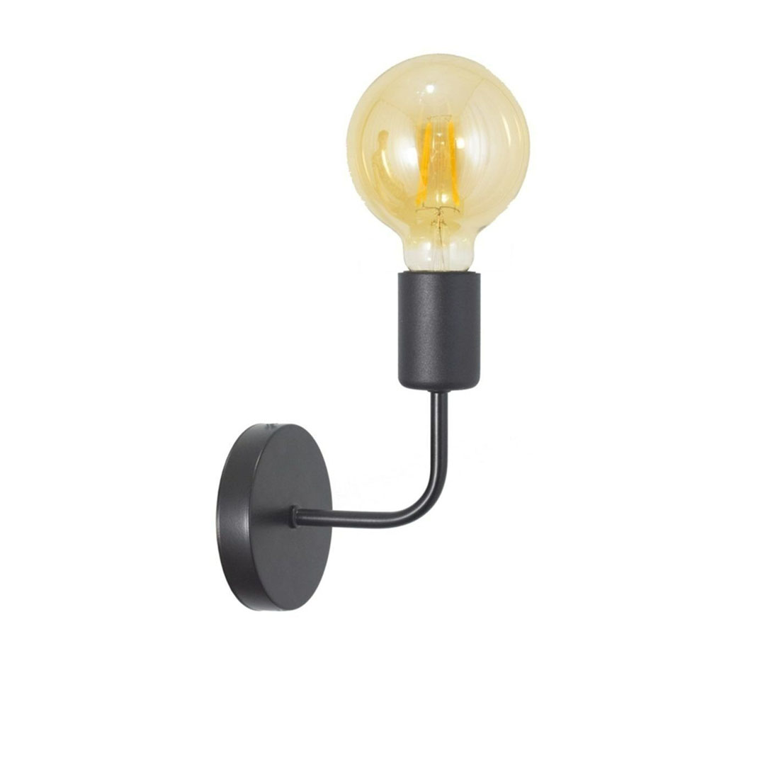 ابليك حائط معدن - أسود