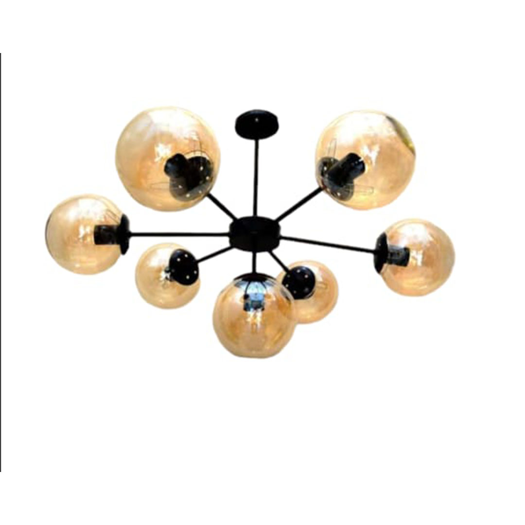 نجفة الاقمار السباعية - أسود