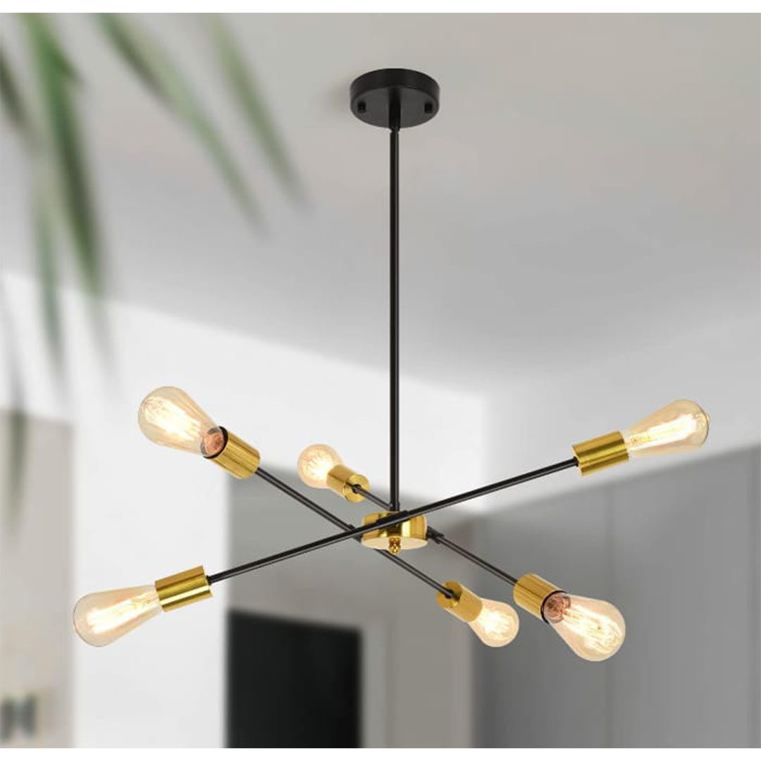 نجفة إضاءة روتاكا - ذهبى/أسود