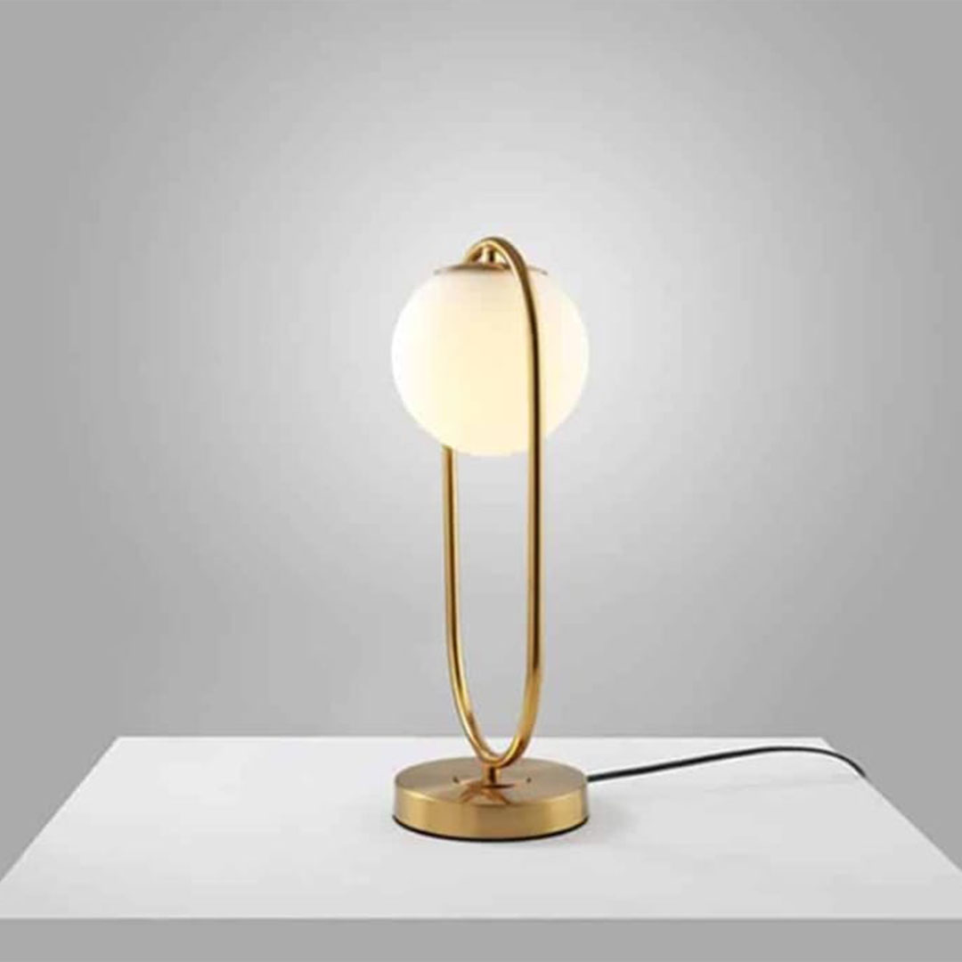 أباجورة بيضاوية - ذهبى