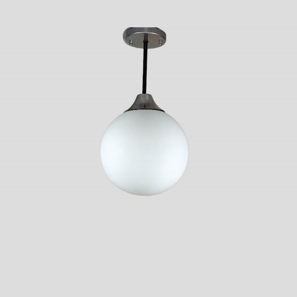 مصباح سقف - 38 سم - فضي/أسود