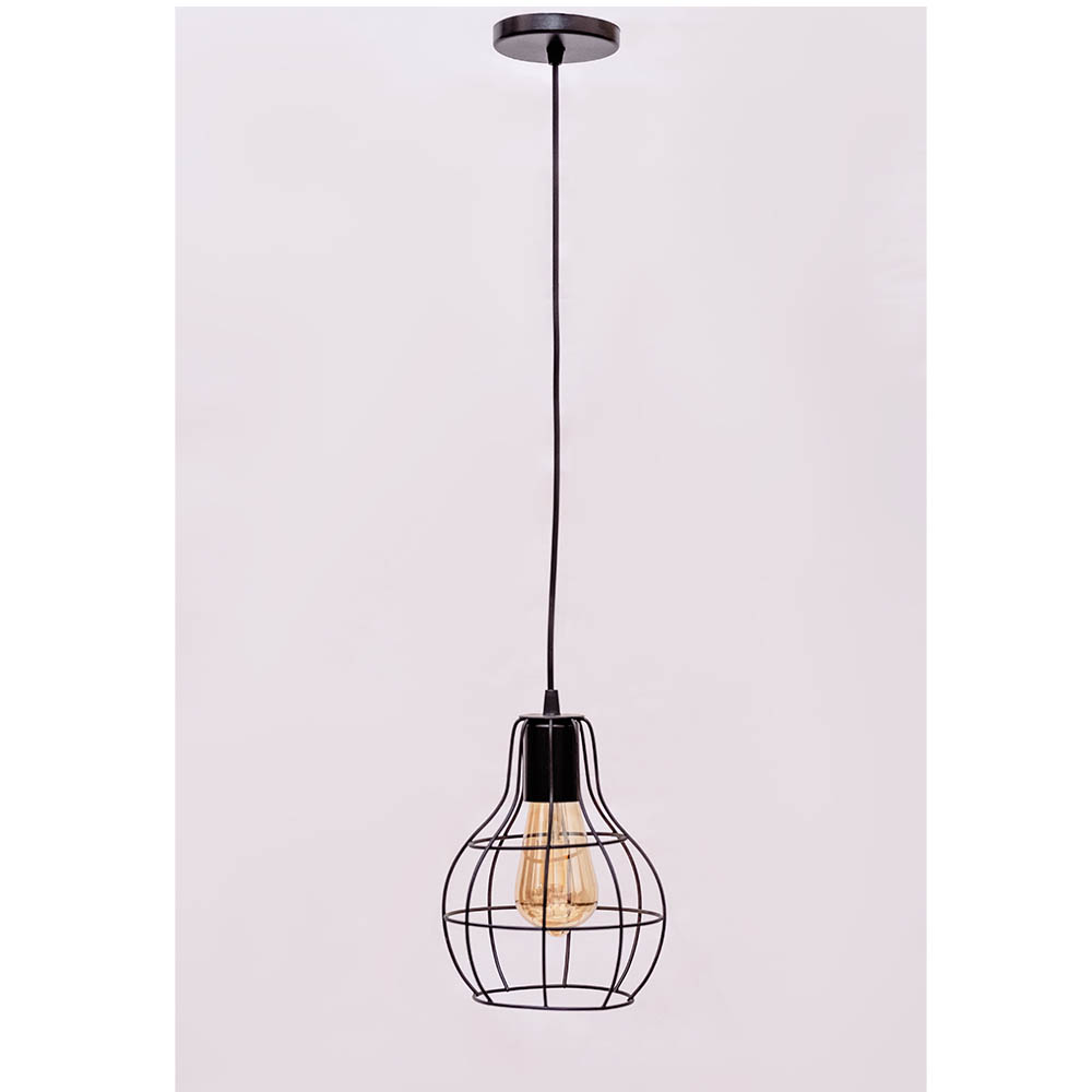 وحدة إضاءة شكل دائرى - أسود