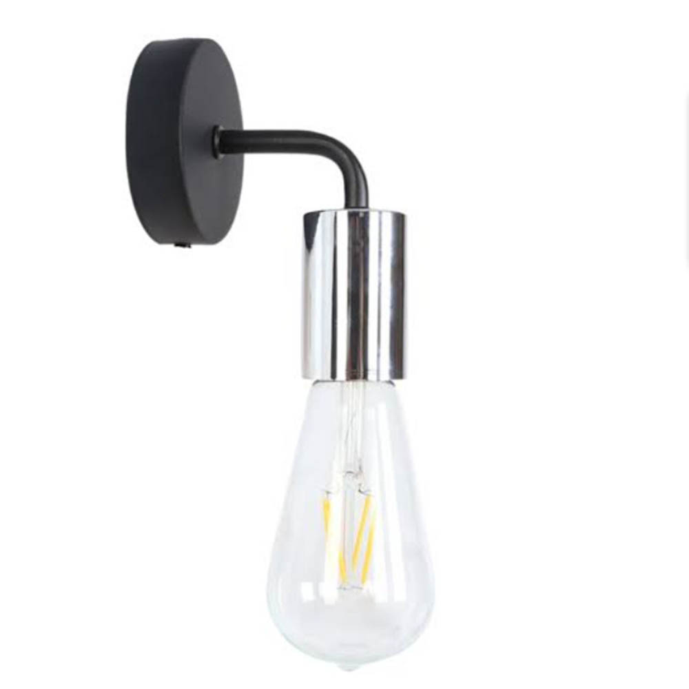 أبليك حائط - أسود/فضي