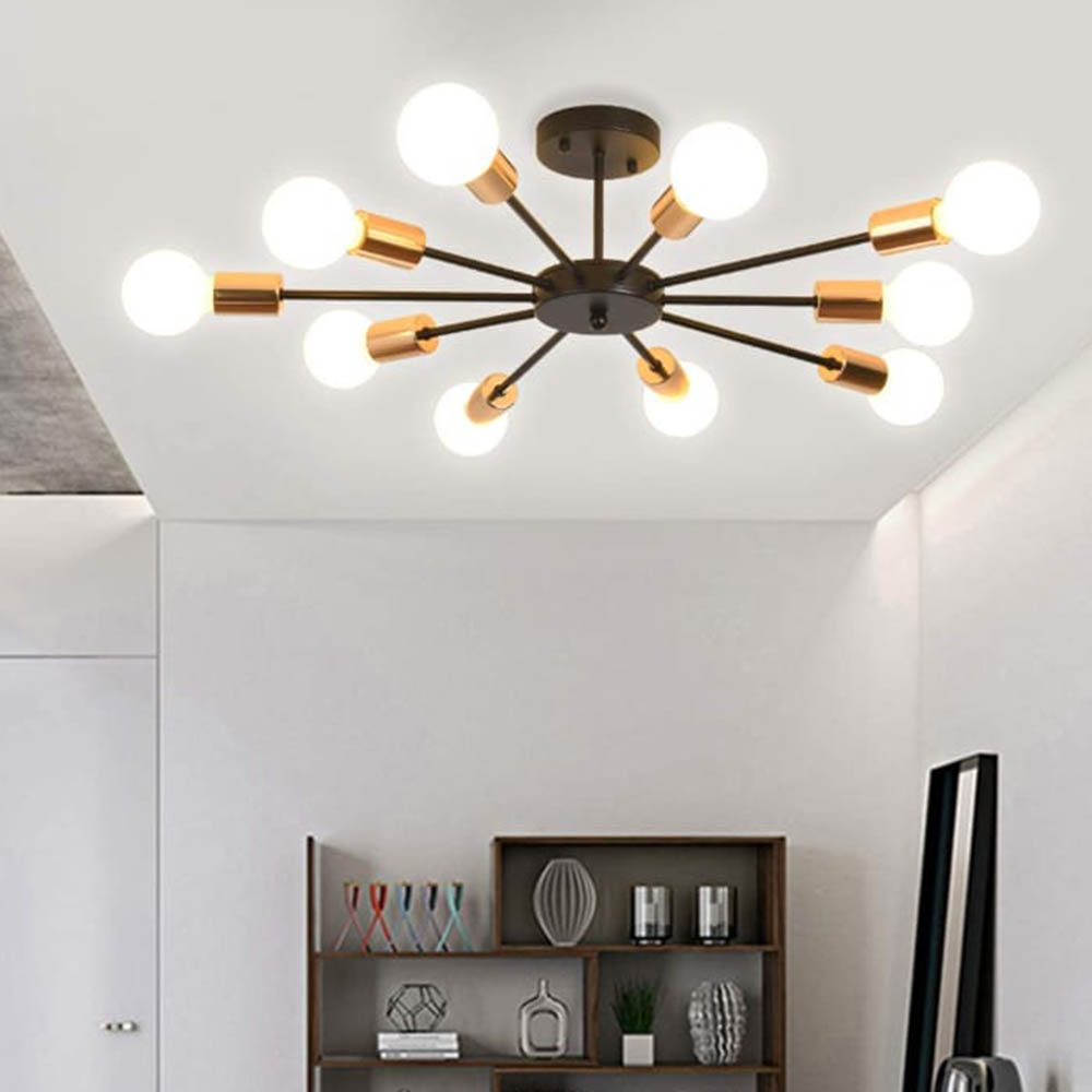 نجفة بيانو عشارية - ذهبى/أسود