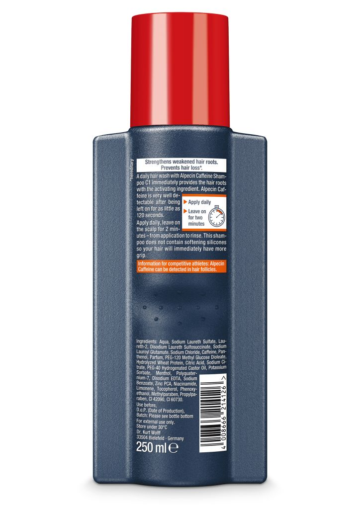 C1 شامبو كافيين طبيعي - 250 مل