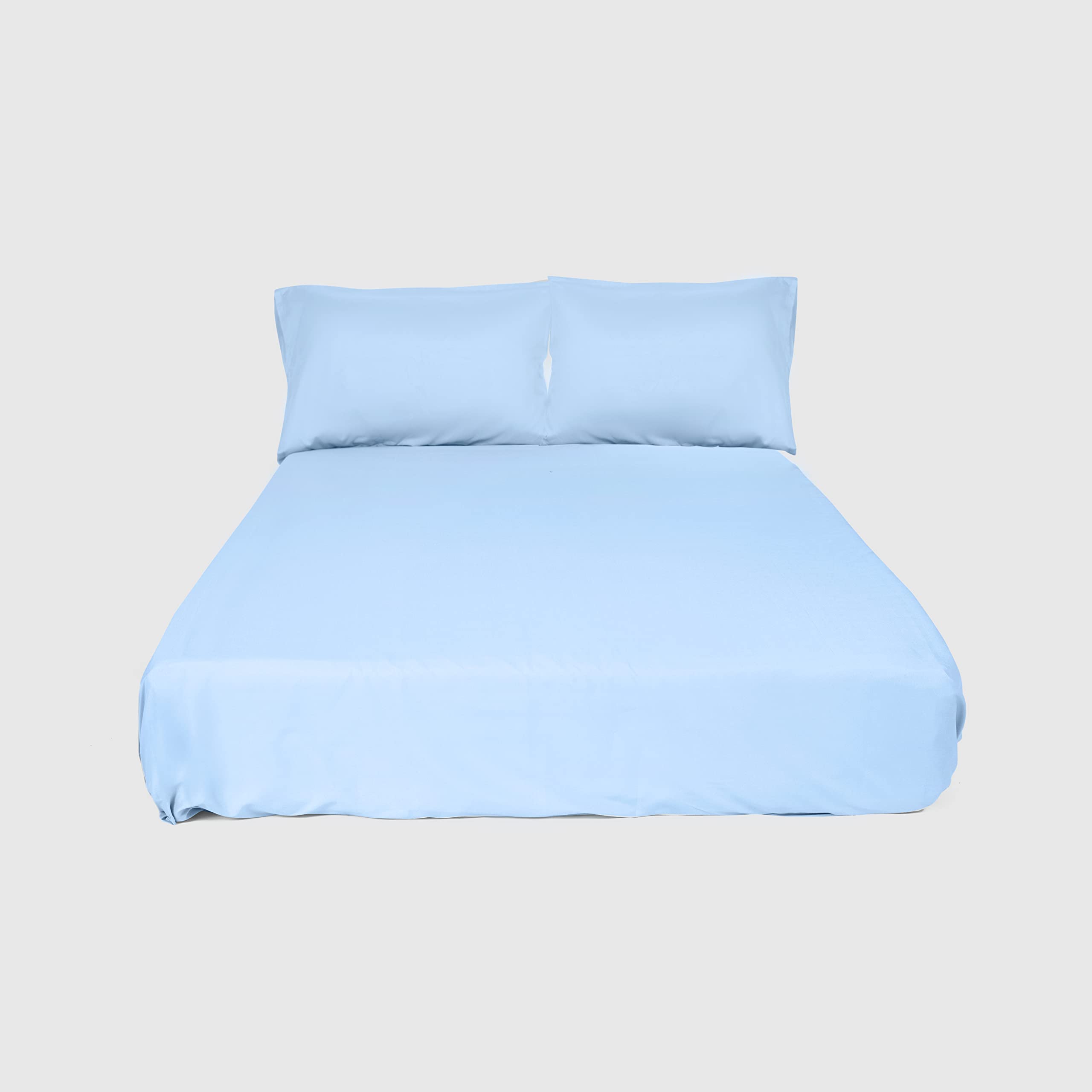 طقم ملاية سرير قطن - 240*260 سم - لبني