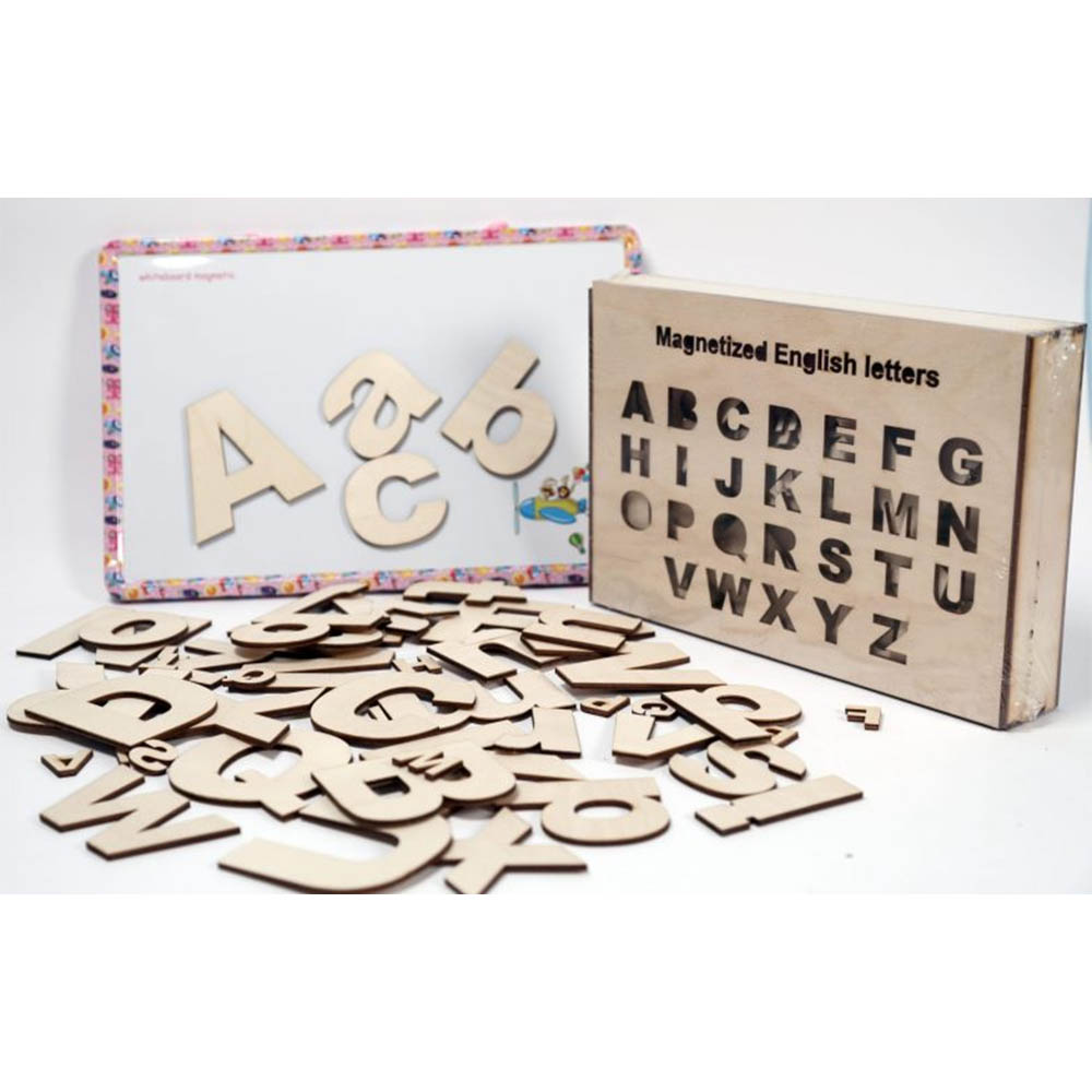 لعبة خشبية مغنطيسية - الحروف الأنجليزية