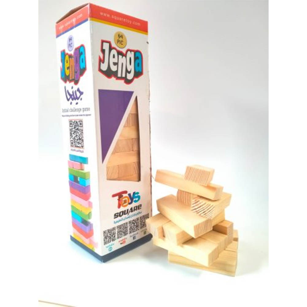 لعبة برج جينجا الخشبية
