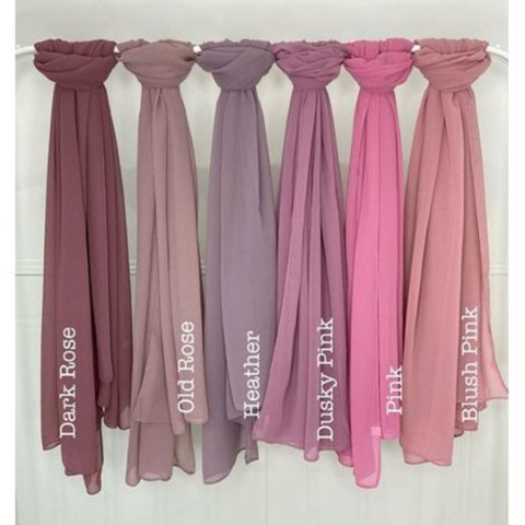 ايشارب شيفون كريب كبيرة - 6 قطع