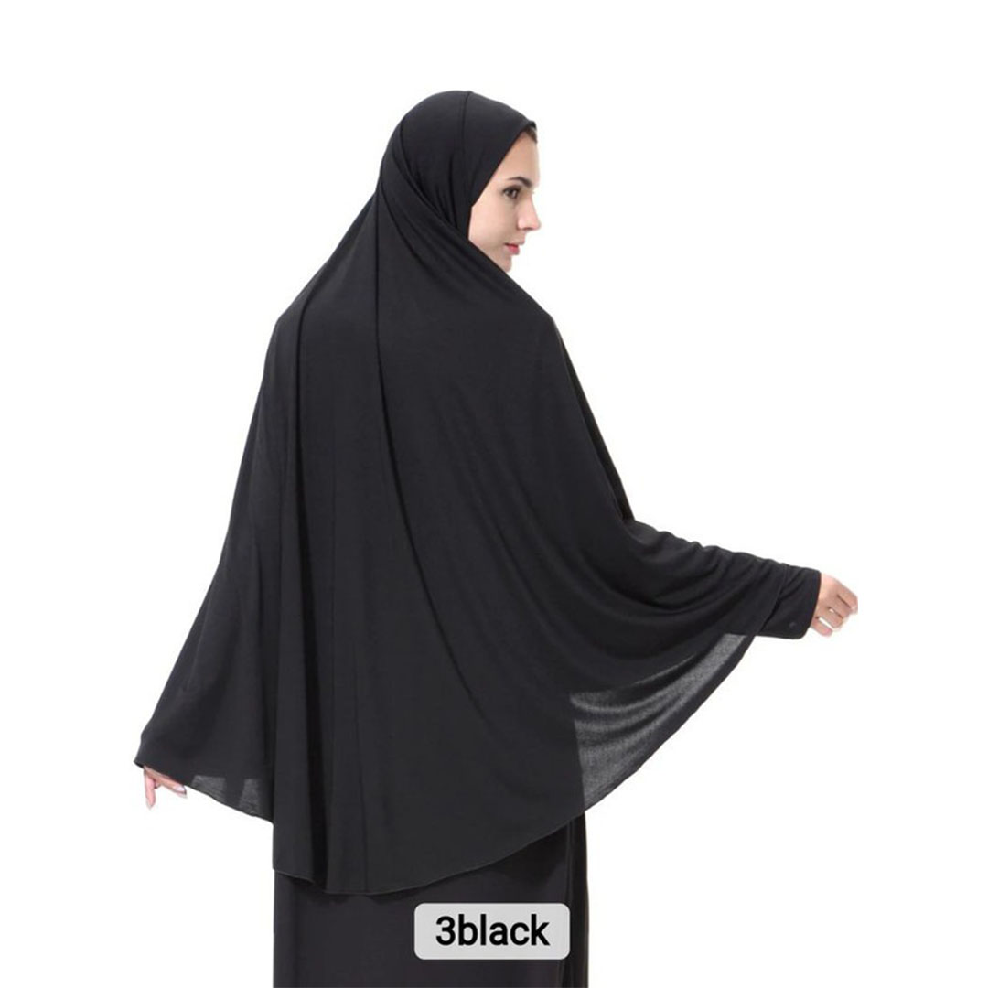 خمار حريمي قطن - أسود