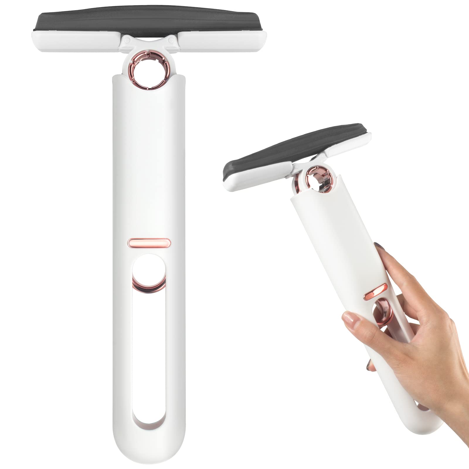 ممسحة قصيرة محمولة ذاتية الضغط - أبيض