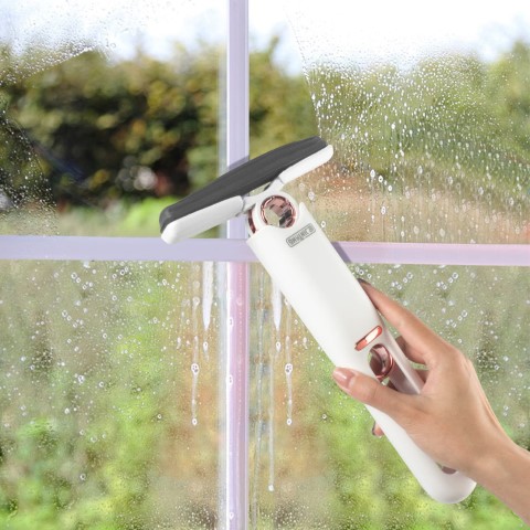 ممسحة قصيرة محمولة ذاتية الضغط - أبيض