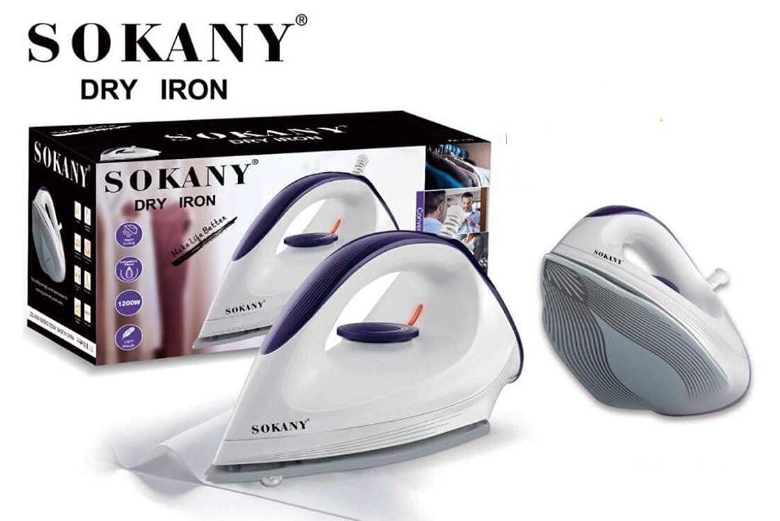 مكواة جافة - 1200 وات - أبيض - SK-119