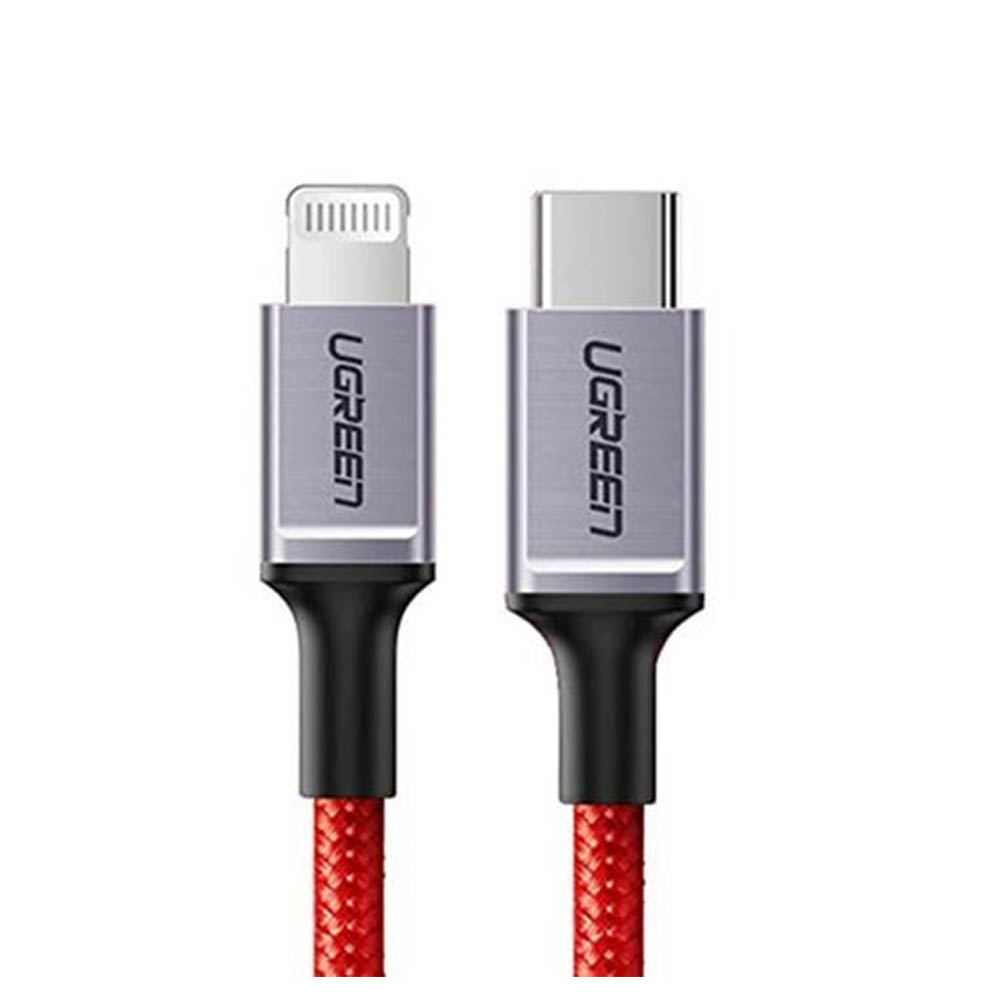 20309 كابل شحن من Tyep-c الي لايتينيج - أحمر