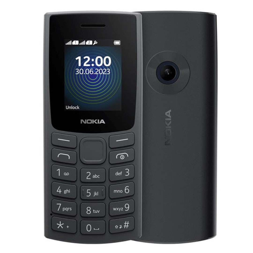 نوكيا 110 موبايل - شريحتين - 2G - أسود