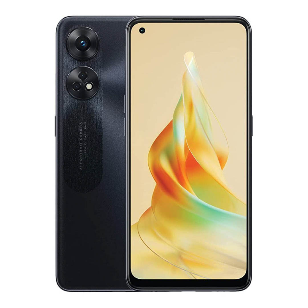 اوبو 8T رينو - 128/8 جيجا - شريحتين - 4G - أسود