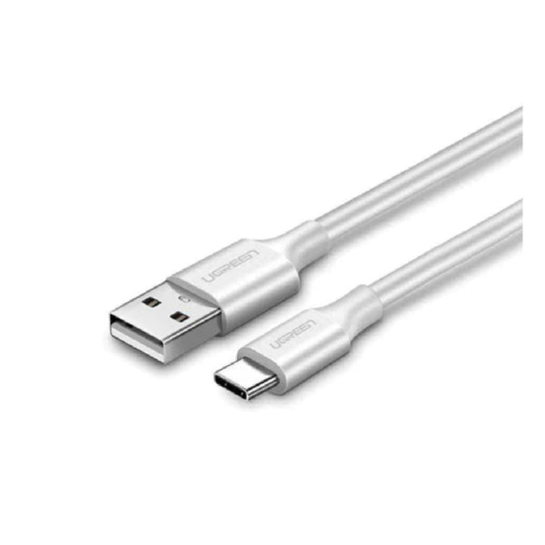 كابل شاحن سريع Usb-A/Usb-C - 1 متر - أبيض