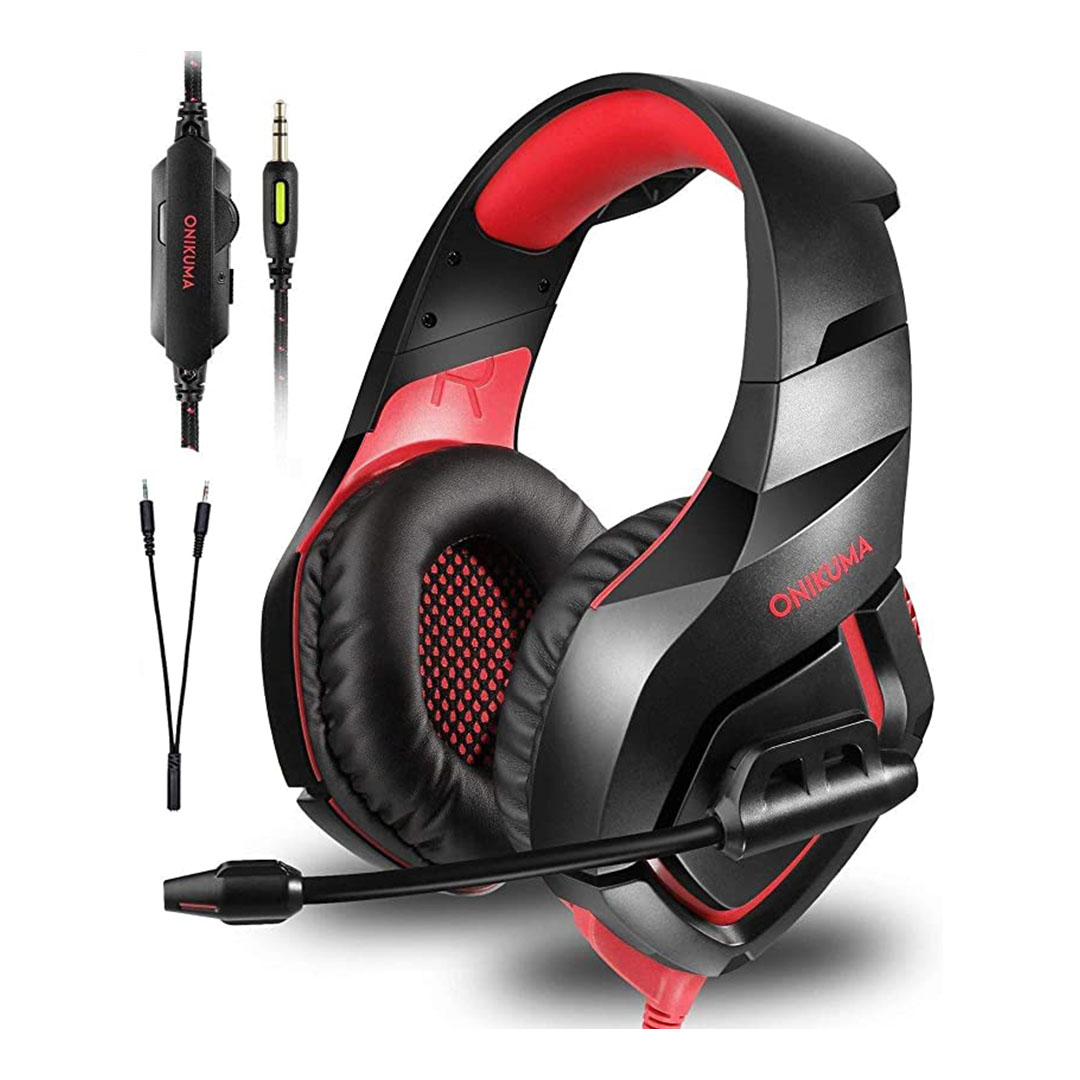 K1B Red سماعة الألعاب السلكية - أسود