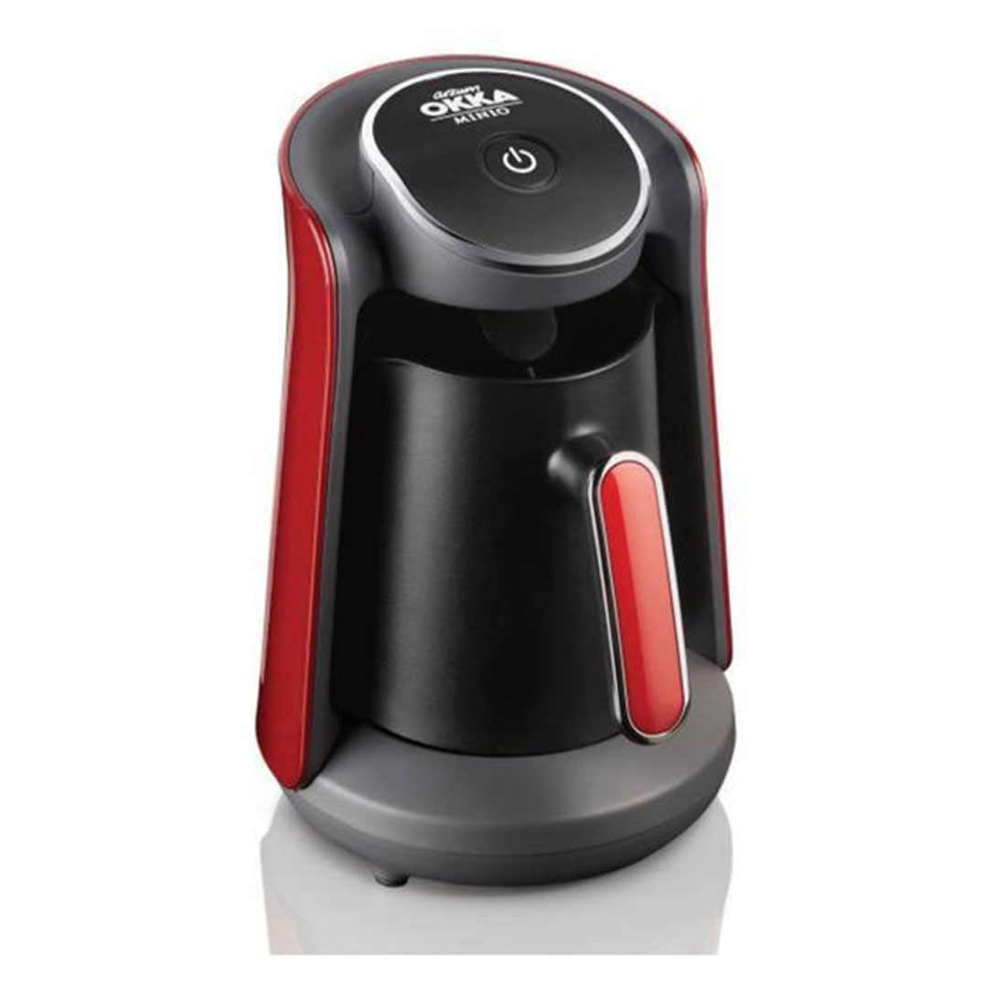OK004-N ماكينة تحضير القهوة التركية ارزوم - أسود/احمر