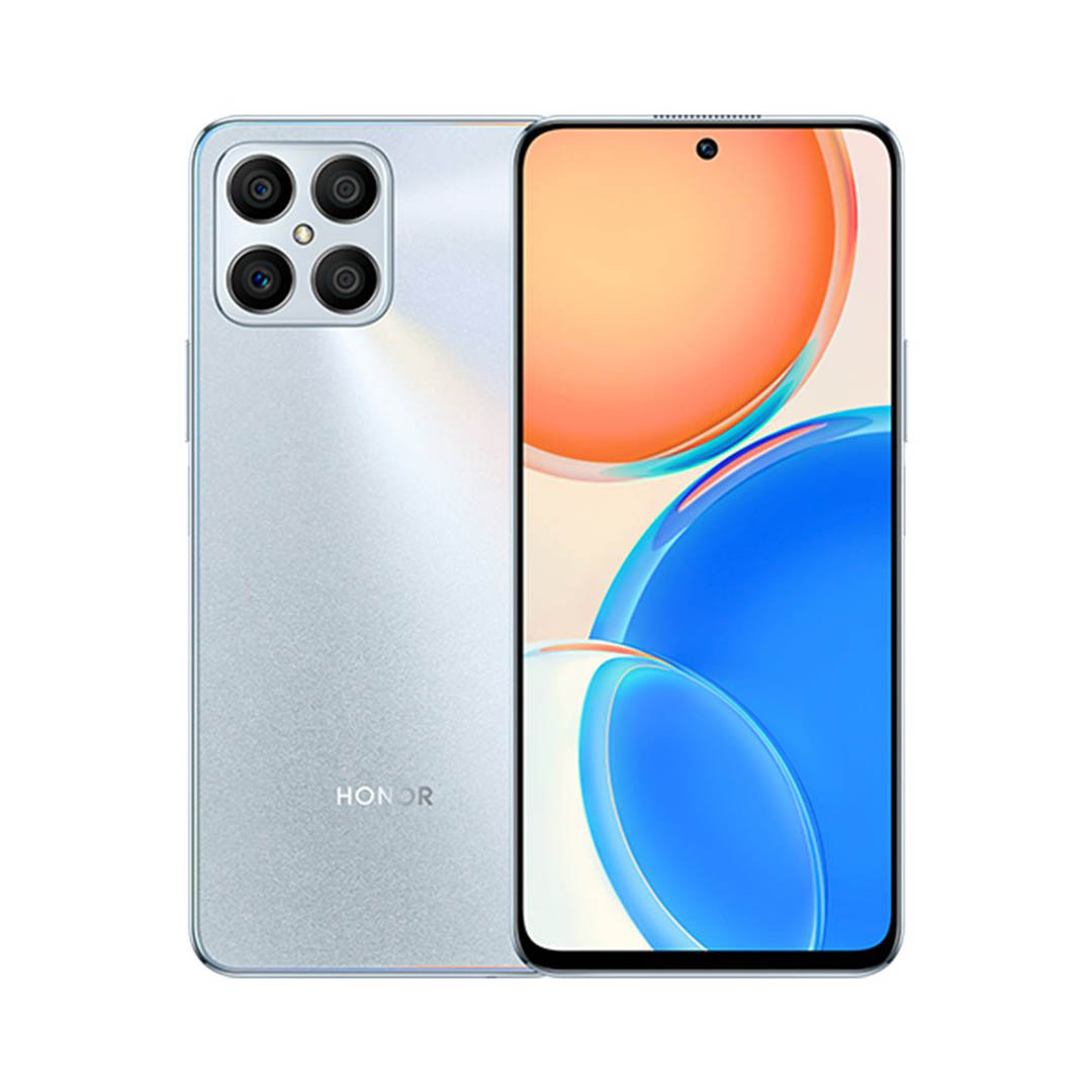 هونر X8 موبايل - 128/6 جيجا - شريحتين - 4G - فضي