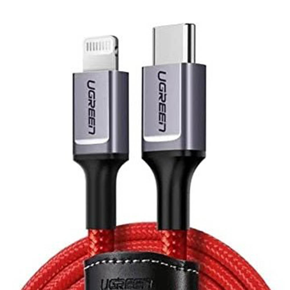 20309 كابل شحن من Tyep-c الي لايتينيج - أحمر