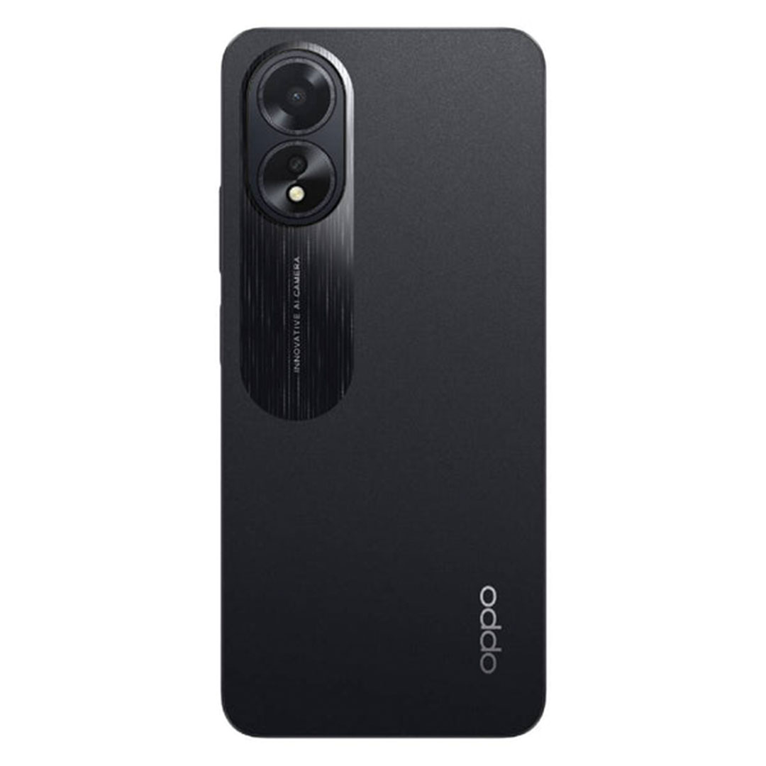 اوبو A18 موبايل - 4/128 جيجا - شريحتين - 4G - أسود