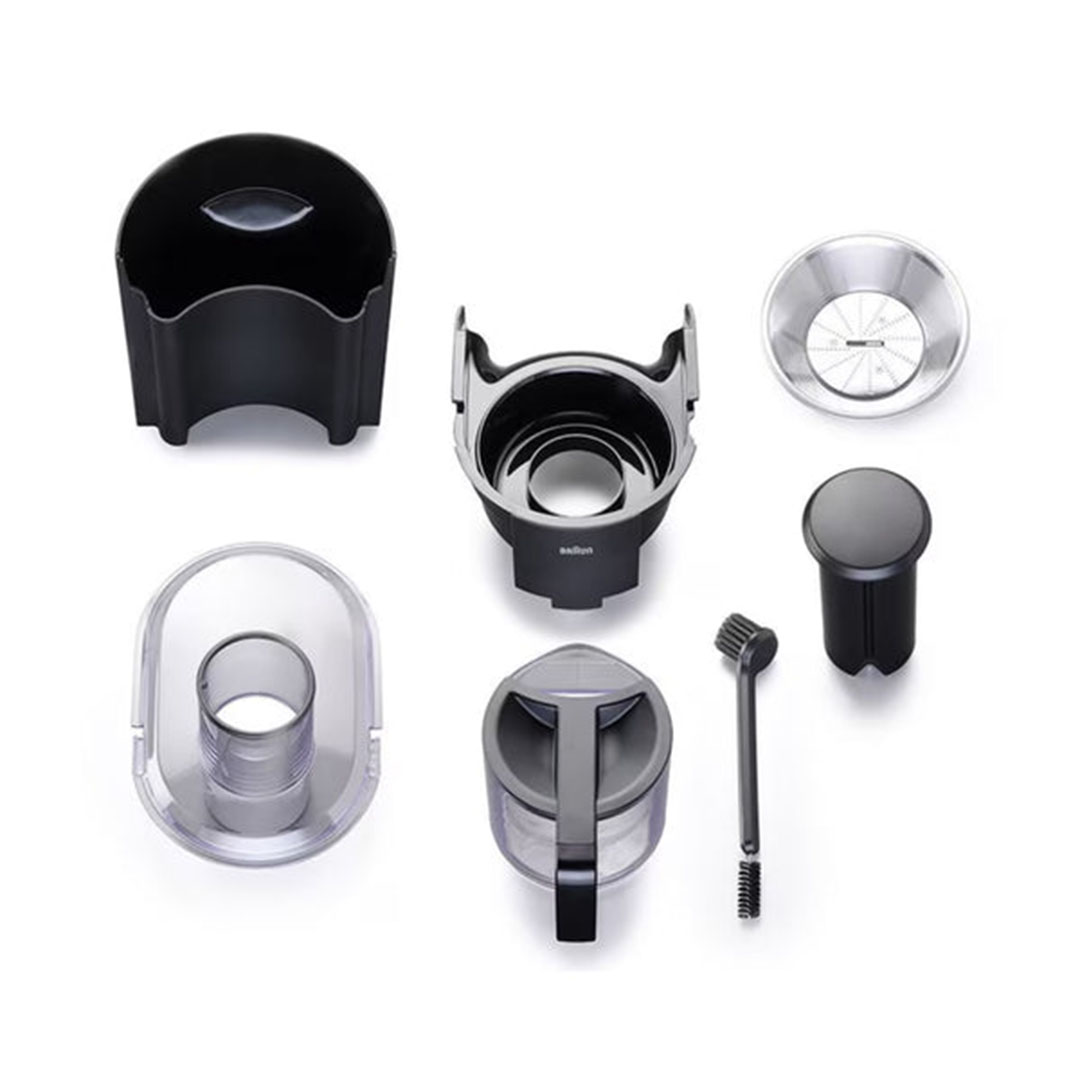 J500 عصارة فواكه براون - 800 وات - اسود