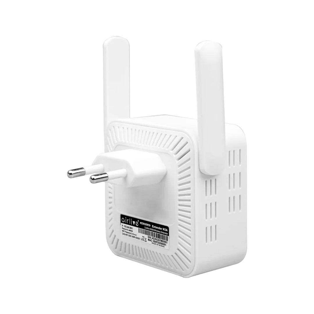 N3A موسع نطاق الواي فاي بسرعة 300 ميجا بايت/ الثانية - أبيض
