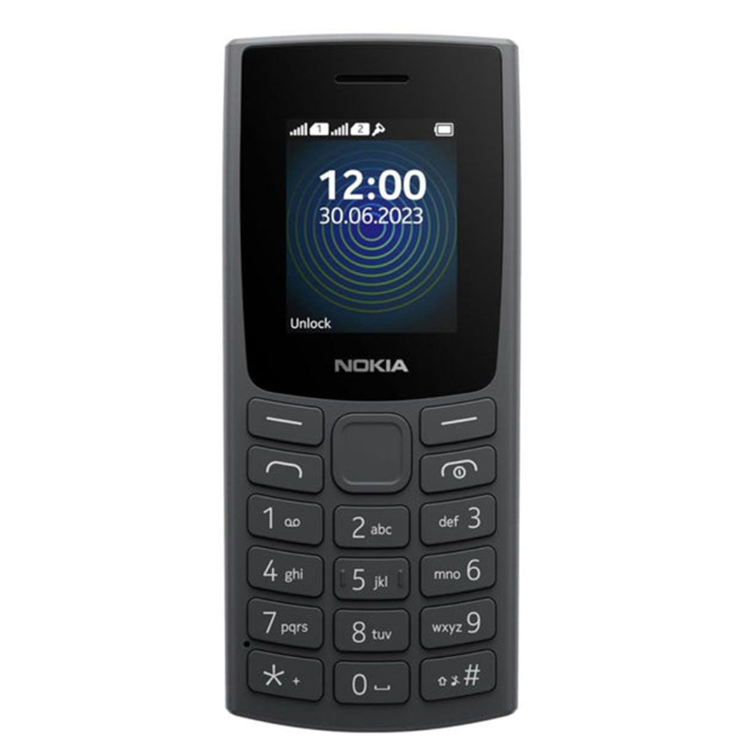 نوكيا 110 موبايل - شريحتين - 2G - أسود