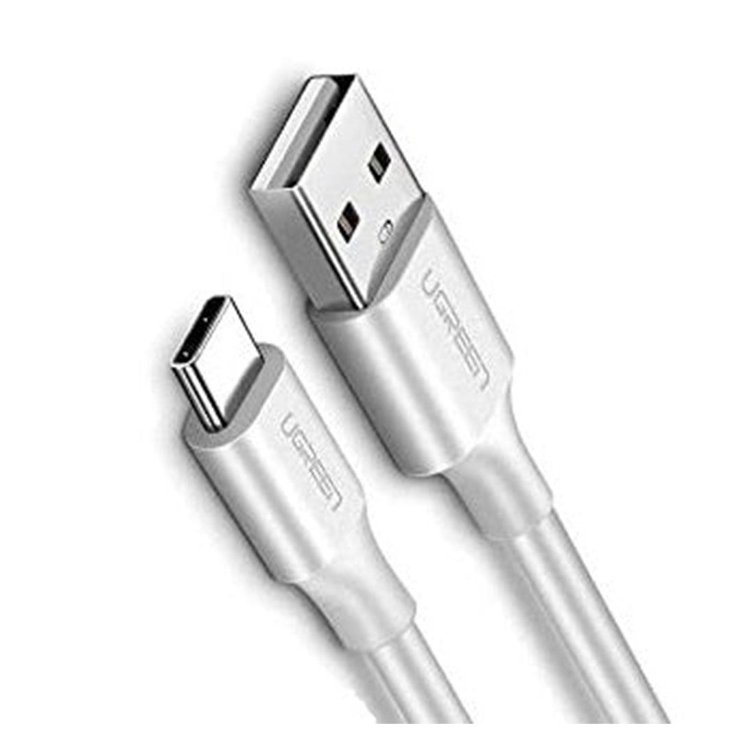 كابل شاحن سريع Usb-A/Usb-C - 1 متر - أبيض